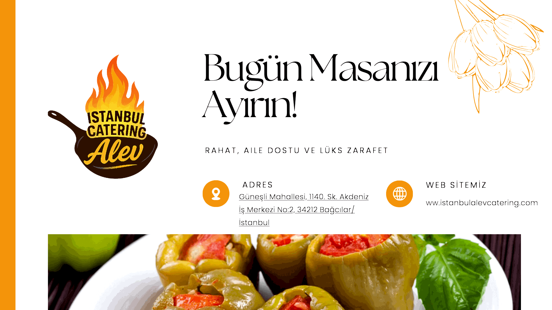 Catering hizmetimizden bir görsel - Mutlu müşterilerimiz