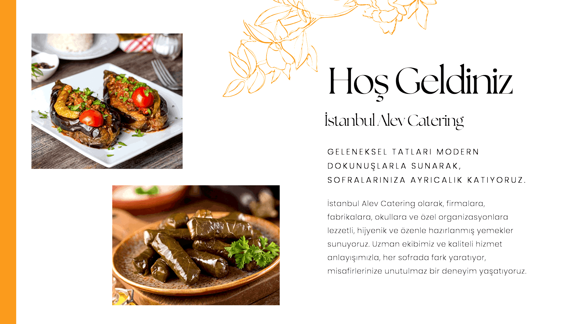 Catering hizmetimizden bir görsel - Profesyonel mutfak ekibimiz