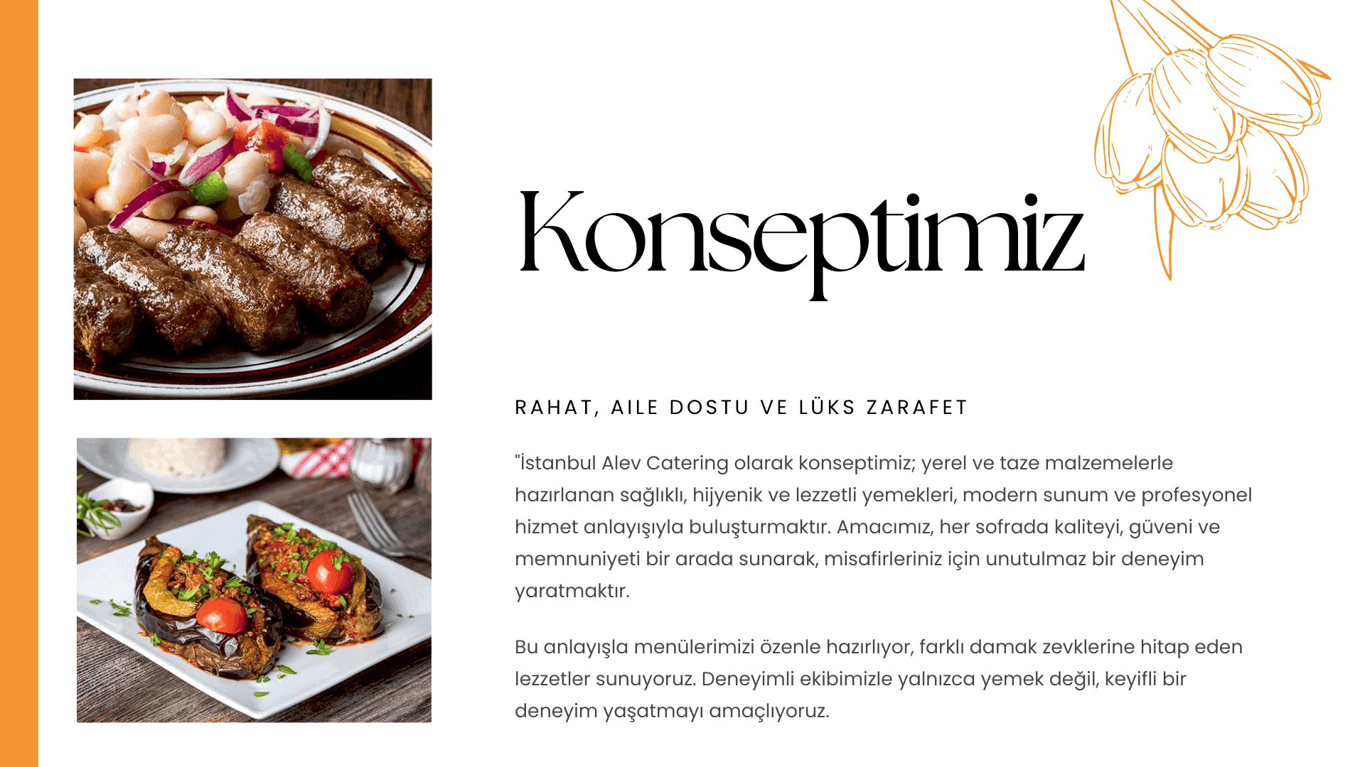 Catering hizmetimizden bir görsel - Kurumsal etkinlik cateringi