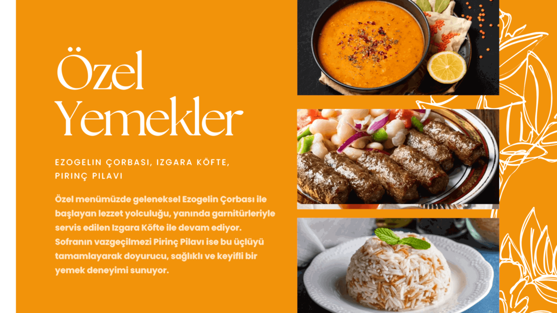 Catering hizmetimizden bir görsel - Düğün ve özel gün cateringi