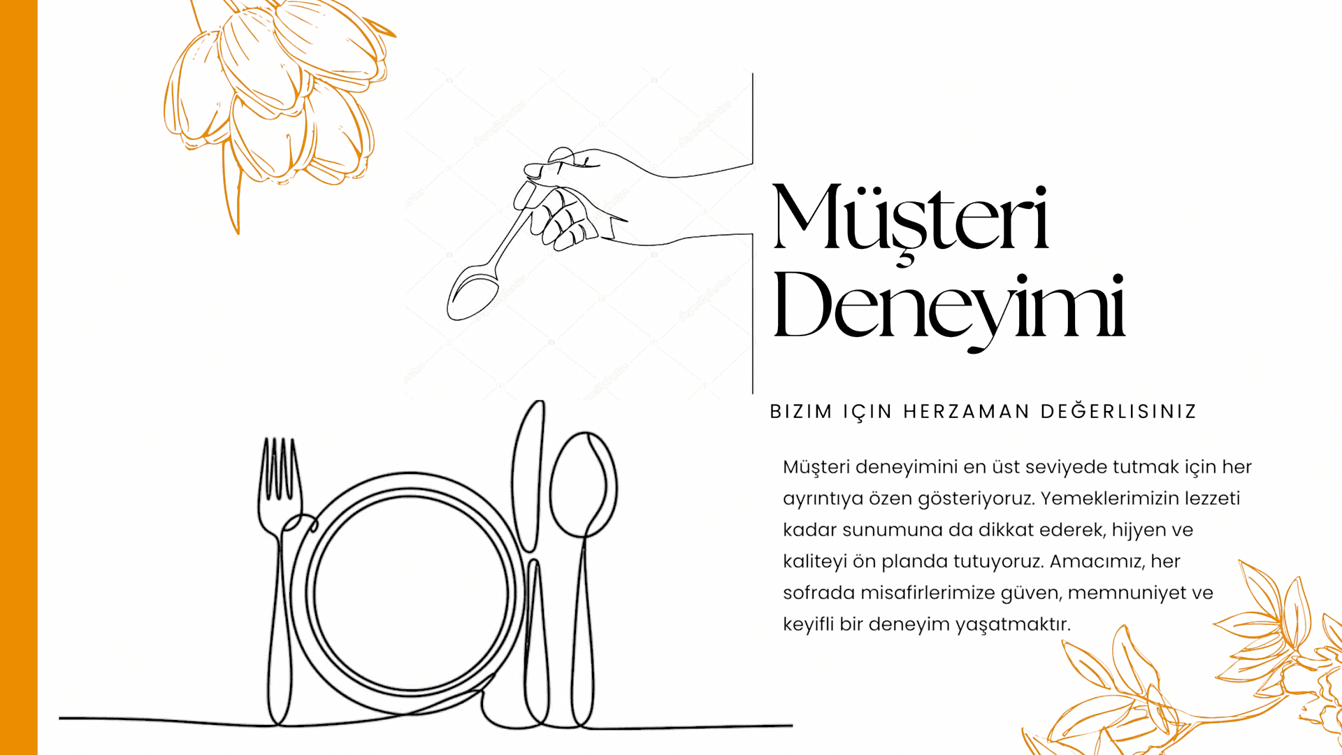 Catering hizmetimizden bir görsel - Zengin menü seçenekleri